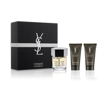 YSL Подарочный набор LHomme Туалетная вода, спрей 60 мл + Гель для душа 50 мл + Бальзам после бритья 50 мл Yves Saint Laurent