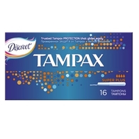 TAMPAX CEF Тампоны женские гигиенические с аппликатором Super Plus Duo 16 шт.