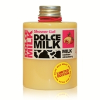 DOLCE MILK Гель для душа Молоко и сливочное печенье с клубничной начинкой 300 мл