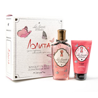 Les Secrets de Boudoir. Набор BOUQUET DE BAIN EUPHORIE DE ROSE - LOLITA 250 мл + 150 мл ЛЭтуаль Selection