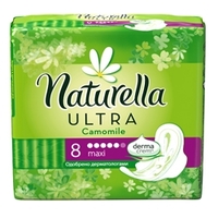 NATURELLA Ultra Женские гигиенические прокладки ароматизированные Camomile Maxi Single 8 шт.