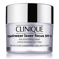 CLINIQUE Дневной разглаживающий крем с SPF 15 Repairwear Laser Focus для сухой и комбинированной кожи, склонной к сухости 50 мл