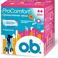 O.B. Тампоны ProComfort мини 8 шт.