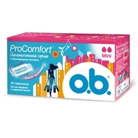 O.B. Тампоны ProComfort Mini 16 шт.