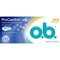 O.B. Тампоны ProComfort Night Normal 16 шт.