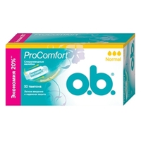 O.B. Тампоны ProComfort Normal 32 шт.