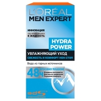 L`OREAL Крем-уход Увлажнение Me Hydra Power Men Expert 50 мл