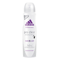 ADIDAS Дезодорант-антиперспирант Pro Clear 150 мл