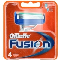 GILLETTE Сменные кассеты для бритвы Gillette Fusion 4 шт.