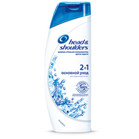 HEAD &amp; SHOULDERS Шампунь 2в1 против перхоти Основной уход для нормальных волос 400 мл