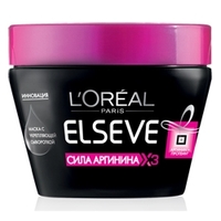 L`OREAL Маска для волос Elseve Сила Аргинина х3 с укрепляющей сывороткой 300 мл