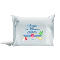 JOHNSONS BABY Детские влажные салфетки Pure Protect 25 шт.