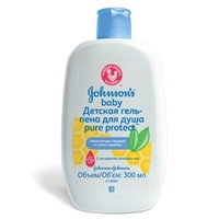 JOHNSONS BABY Детская гель-пена для душа Pure Protect 300 мл
