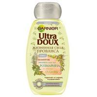 GARNIER Шампунь Ultra Doux для лишенных блеска волос - Розмарин и олива 400 мл