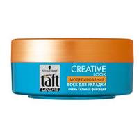 TAFT Воск для укладки волос сверхсильной фиксации Creative Look 75 мл