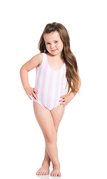 Слитный купальник sweetheart bow back - lolli swim