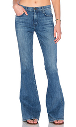 Расклёшенные от колена джинсы с высокой посадкой - Current/Elliott