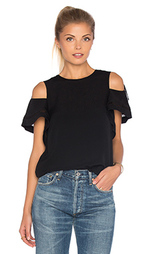 Укороченный топ short sleeve open shoulder - Rebecca Taylor