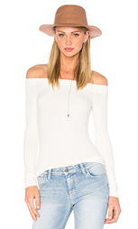 Топ с длинным рукавом off the shoulder - GETTINGBACKTOSQUAREONE