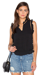 Топ ruffle sleeveless front keyhole - J.O.A.