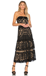 Миди платье с оборкой без бретелек - Twelfth Street By Cynthia Vincent