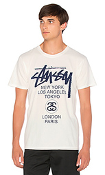 Футболка world tour - Stussy