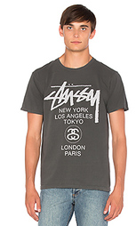 Футболка world tour - Stussy