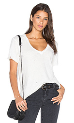 Рваная футболка the v neck - Current/Elliott