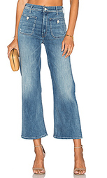 Укороченные джинсы с накладными карманами maverick - MOTHER