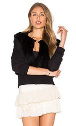Flannel dharma rabbit fur cardigan - Flannel Australia