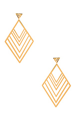 Ярусные свисающие серьги-кольца - gorjana