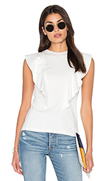 Ruffle front tee - EDIT