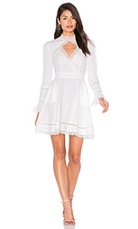 Lace insert keyhole front dress - NICHOLAS