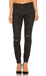Рваные узкие джинсы с покрытием - BLANKNYC