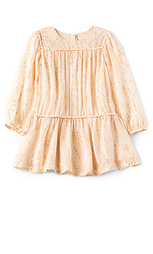 Kids couture silk gold splatter dress - Chloe Chloé