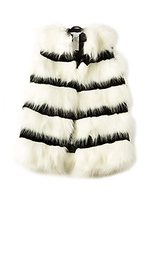 Faux fur stripe vest - Marc Jacobs