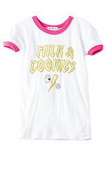 Топ vintage ringer milk &amp; cookies - Wildfox Couture