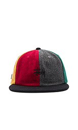 Multicolor melton wool strapback - Stussy