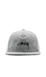 Мягкая шерстяная кепка с ремешком сзади melton - Stussy