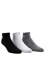 3-pack mini ss link no show socks - Stussy