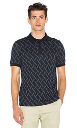 Abstract jacquard pique shirt - Fred Perry x Raf Simons
