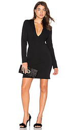 Deep v ponte dress - BLAQUE LABEL