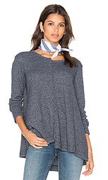Shifted crew trapeze long sleeve top - Wilt