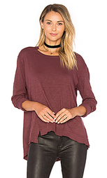 Slouchy overlay shift long sleeve top - Wilt