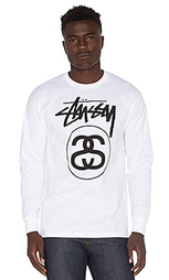 Футболка с длинным рукавом stock link - Stussy