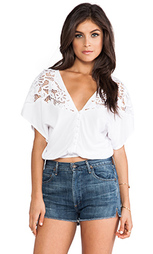 Блузкa кружево укороченный топ plumeria blouse - Tiare Hawaii