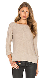 Long sleeve engineered stitch crew neck sweater - Michael Stars