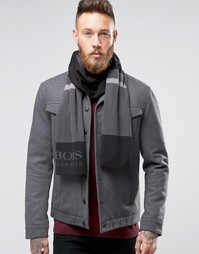 Шарф с логотипом BOSS Green By Hugo Boss Ciny - Черный