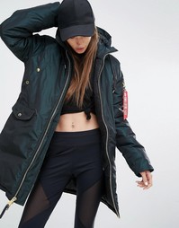 Пальто с капюшоном Alpha Industries Exparka - Синий