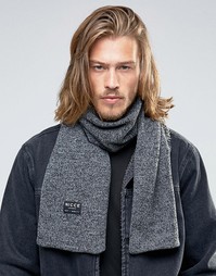 Черный меланжевый шарф Nicce - Черный